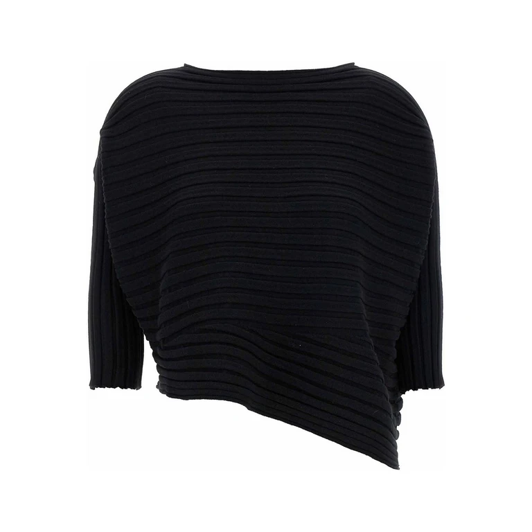 Issey Miyake cotton Cashmere Knit Top