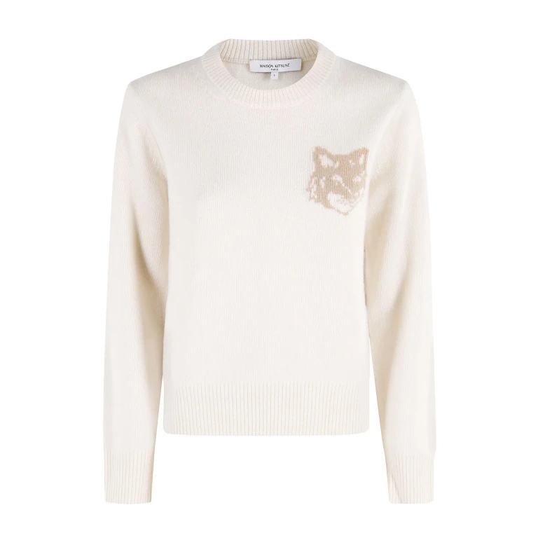 Maison Kitsuné Fox Head Intarsia Merino Jumper