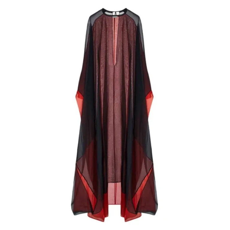 Ferragamo Transparent Organza Tunic Dress