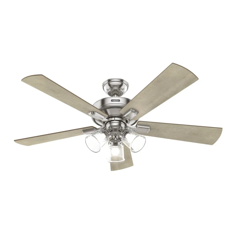 Brushed Nickel 52"Ceiling Fan from the Crestfield Collection