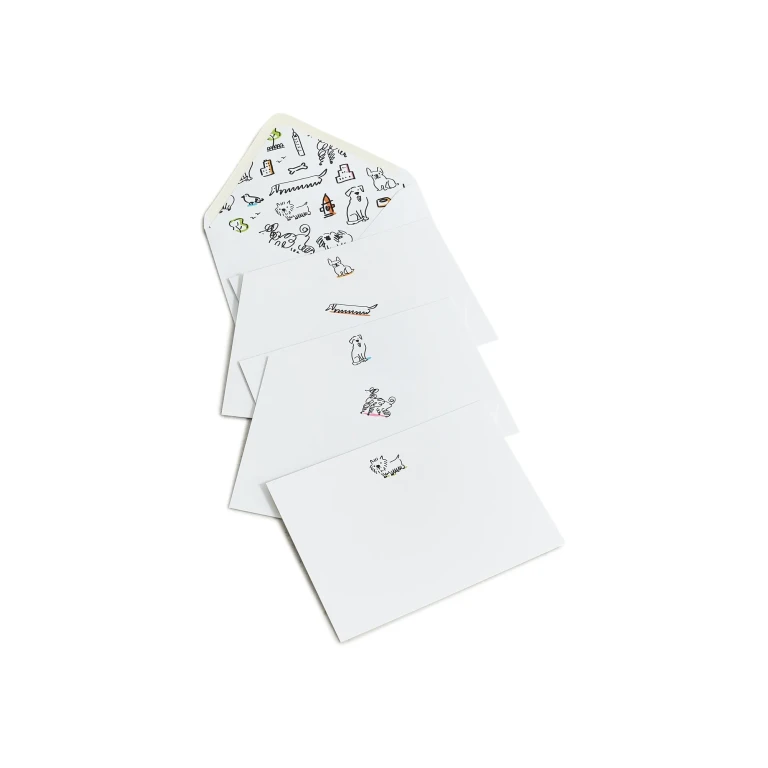 Haute Dog Notecards Multi One Size