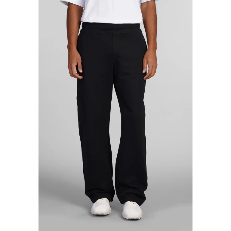 Lanvin 男士黑色棉质长裤