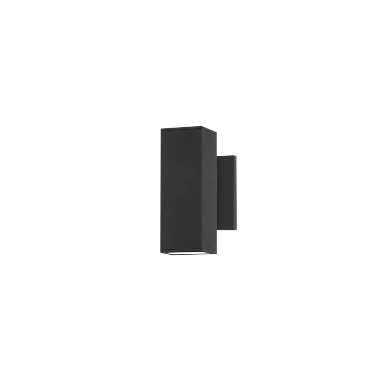 Black LED Outdoor Wall Sconce from the Culvert Collection