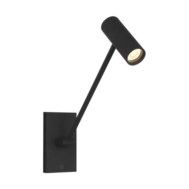 Nightshade Black LED Wall Sconce from the Ponte Collection