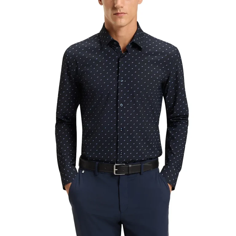 Boss Hank Kent Slim Fit Button-Front Shirt