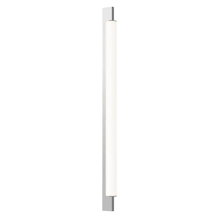 Bright Satin Aluminum LED Bath Bar from the Keel Collection
