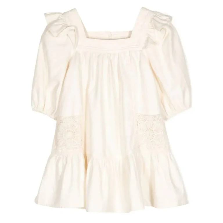 Zimmermann Girls Halliday Puff-Sleeves Dress