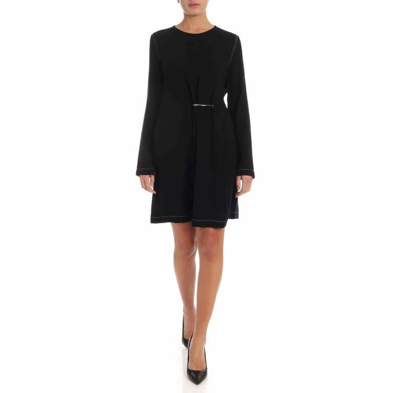 McQ Alexander Mcqueen Robe Au Genou - Noir