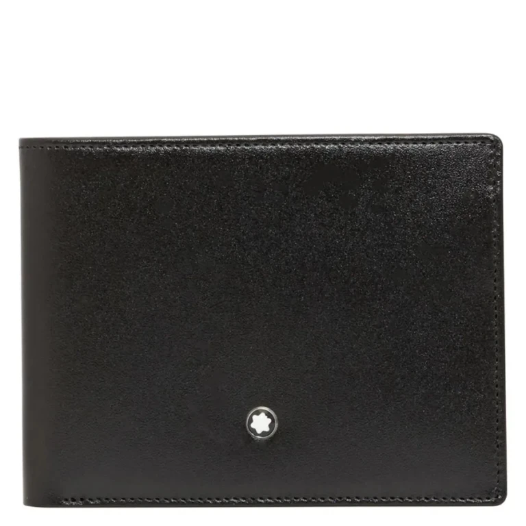 Montblanc Meisterstuck Leather 6cc Wallet In Black
