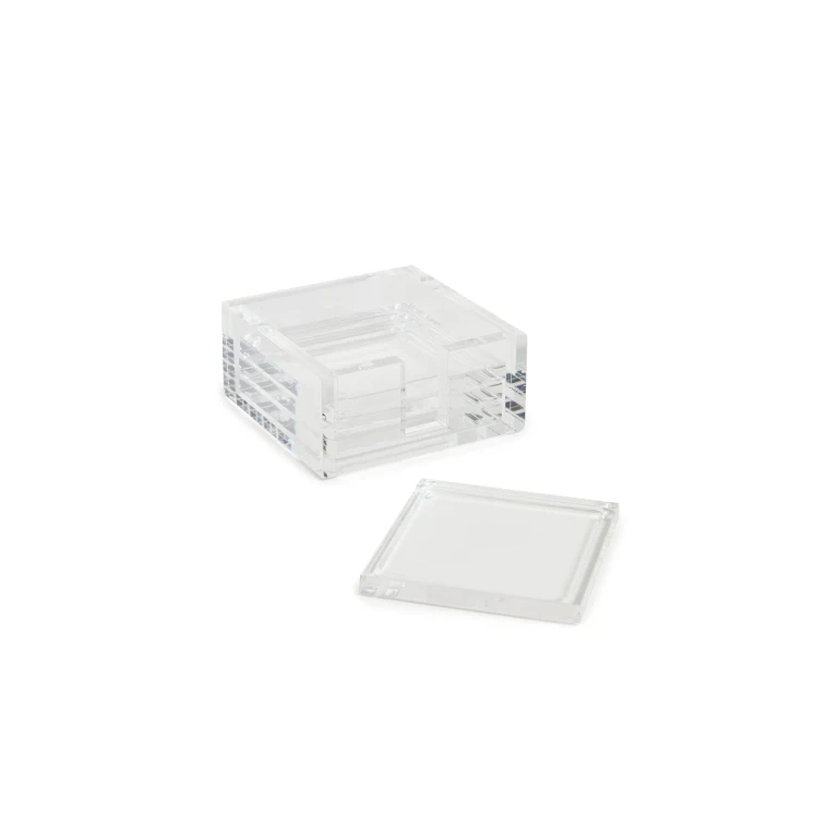 Tizo Design Tizo Design Clear Acrylic Coasters Clear One Size