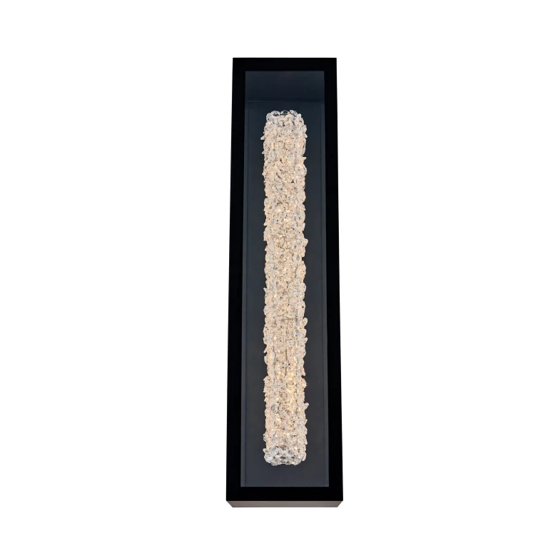 Matte Balck LED Outdoor Wall Sconce from the Lina Esterno Collection