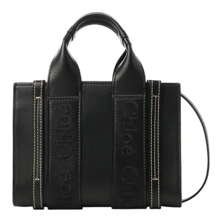 Chloe Mini Woody Leather Tote Bag