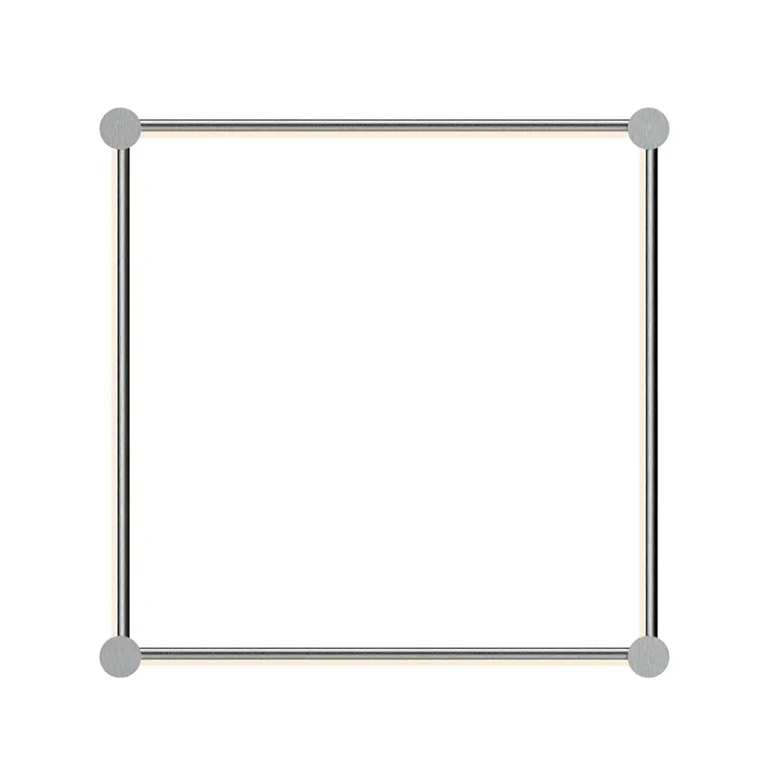 Satin Chrome LED Wall Bar from the Purolinear 360 Collection