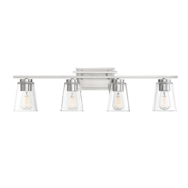 Savoy House Calhoun 4-Light Bathroom Vanity Light in Satin Nickel - 8-1020-4-SN