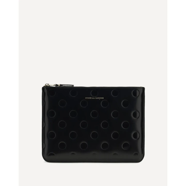 COMME DES GARÇONS WALLET Embossed polka-dot Pouch Male UNI