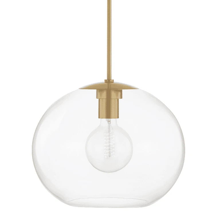 Mitzi Margot Pendant Light in Aged Brass