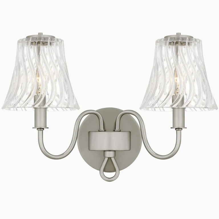 Brushed Nickel Bathroom Vanity Light from the McKinney Collection