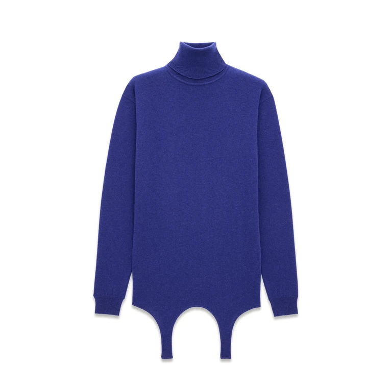 Saint Laurent Electric Blue Cashmere Sweater