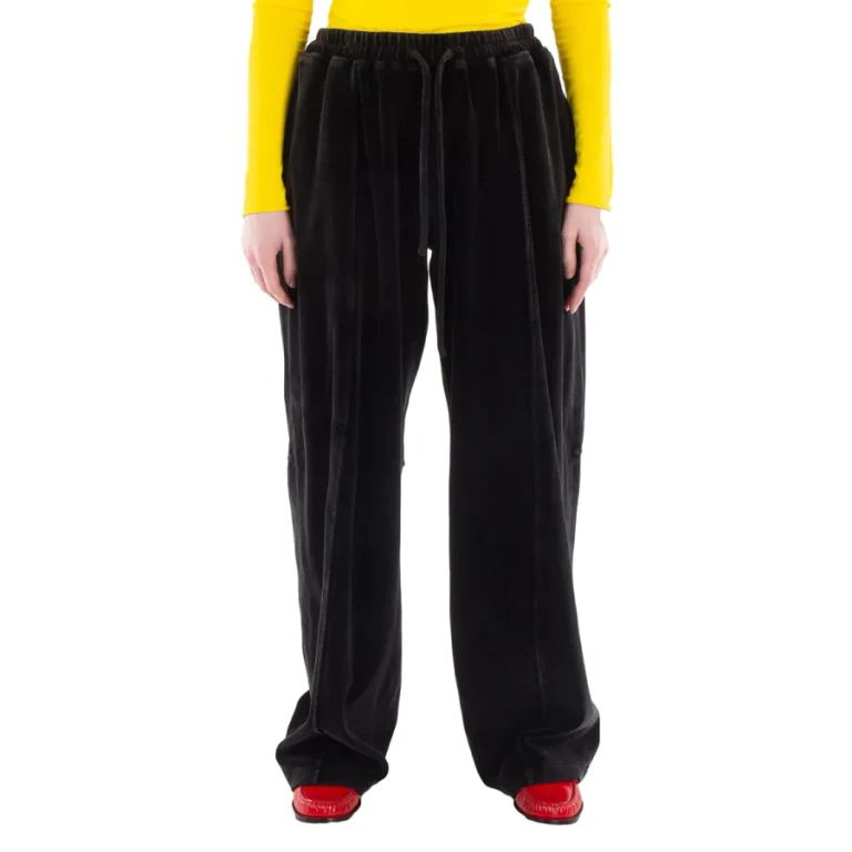 T by Alexander Wang Articulated Velour Track Pants