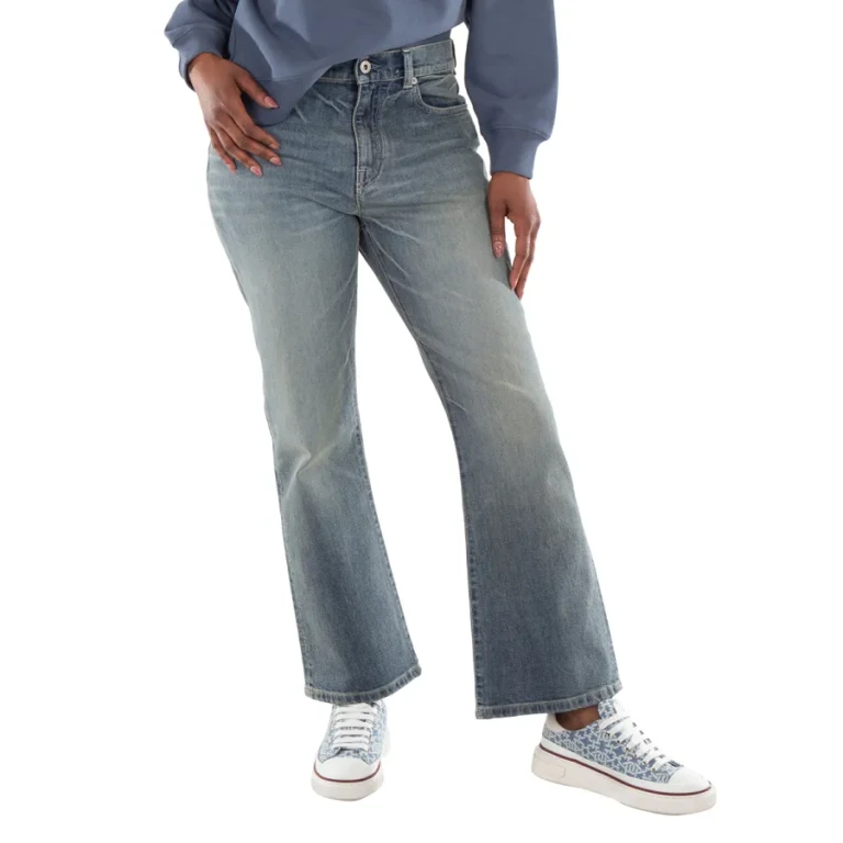 Kenzo Logo-Patch High Waisted Jean