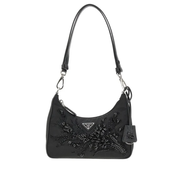 PRADA Embroidered 'Prada Re-Edition' mini bag Woman One Size