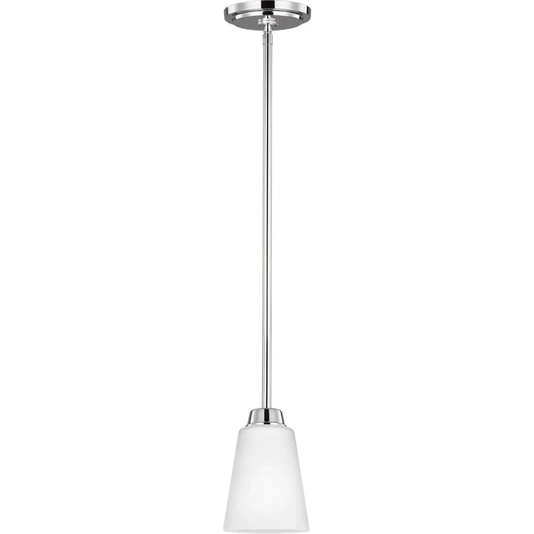 Chrome One Light Mini-Pendant from the Kerrville Collection