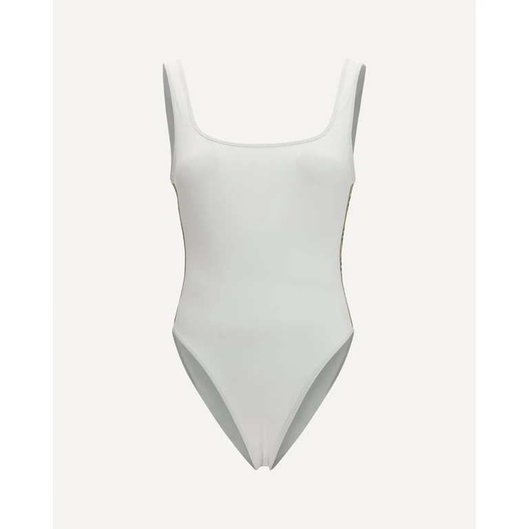 BURBERRY One-piece Swimsuit with Check trim Female S