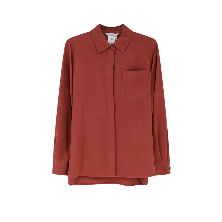 Max Mara Shirts Terracotta Seta - Women