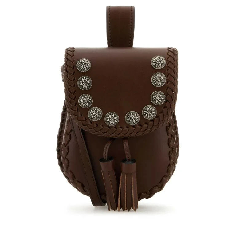 Brown Leather Crossbody Bag