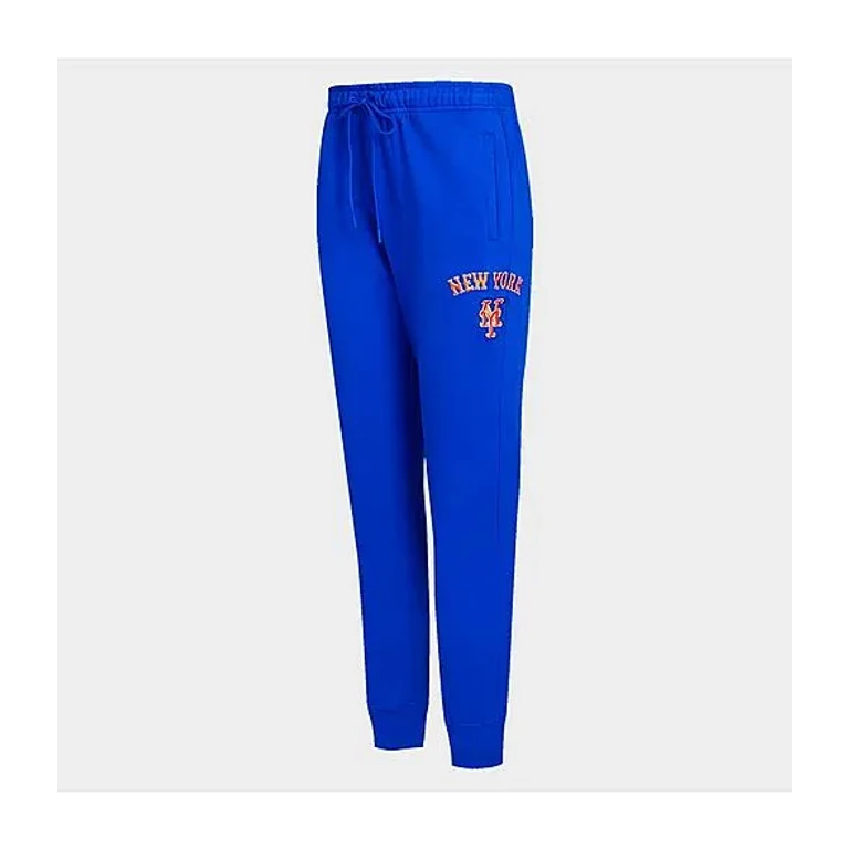 Pro Standard Women's New York Mets MLB Classic Fleece Jogger Pants in Royal Blue Size: XS