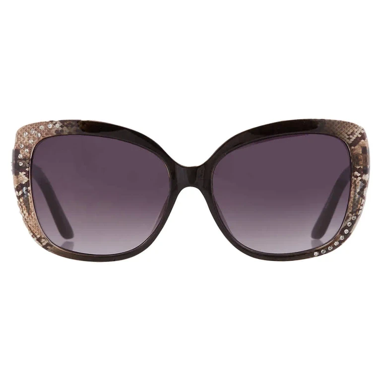 Guess Factory Smoke Gradient Butterfly Ladies Sunglasses GF0383 05B 57