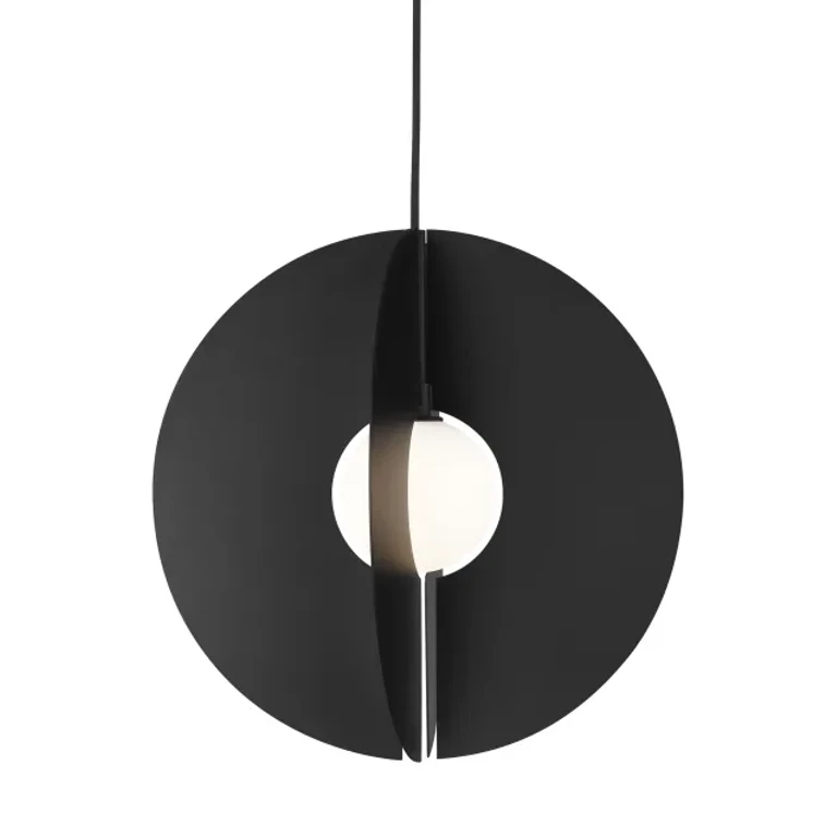 Matte Black LED Pendant from the Orbel Collection