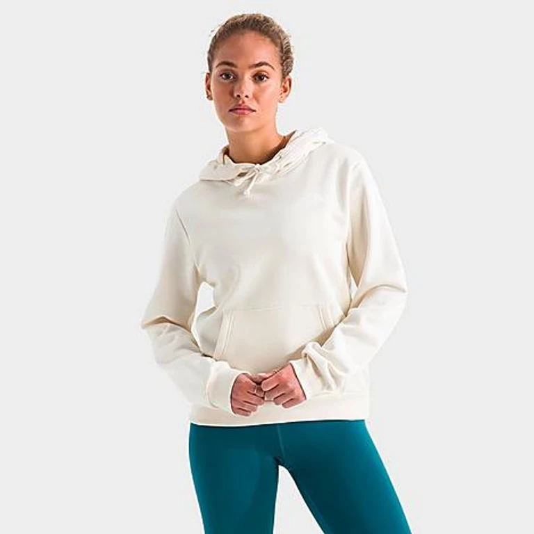 The North Face Women's North Face Evolution NSE Box Logo Hoodie in White Dune Size: XS