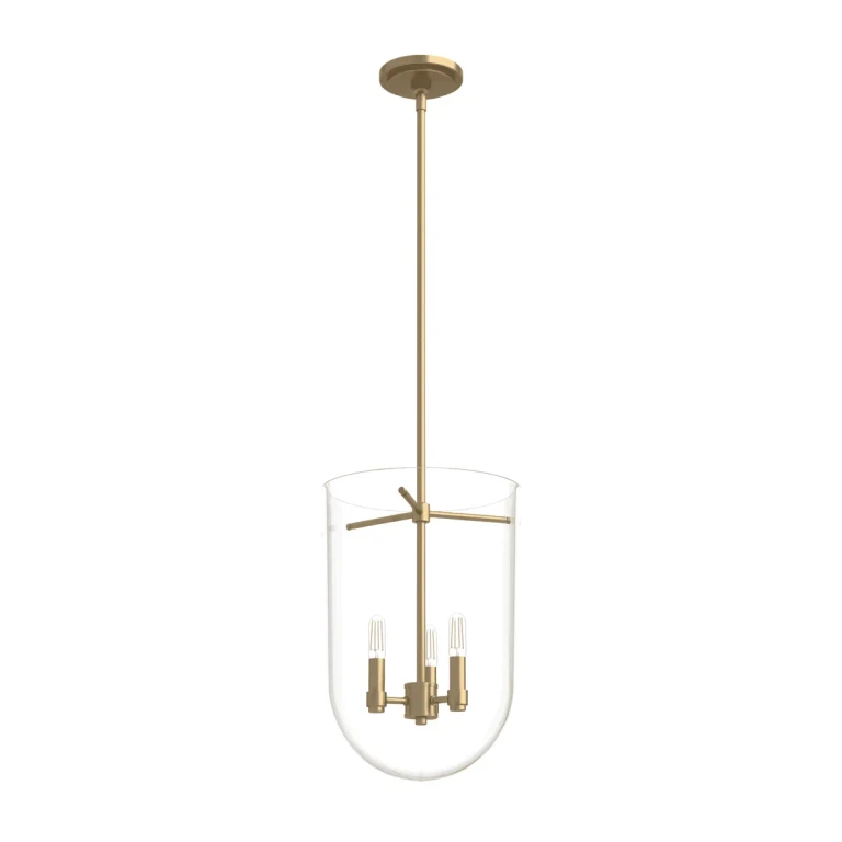 Alturas Gold Three Light Pendant from the Sacha Collection