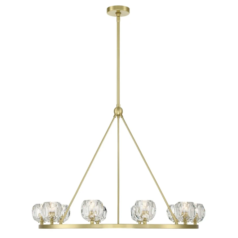 Soft Brass LED Chandelier from the Aragon Collection