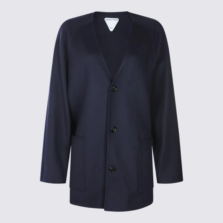 Bottega Veneta Navy Wool Coat