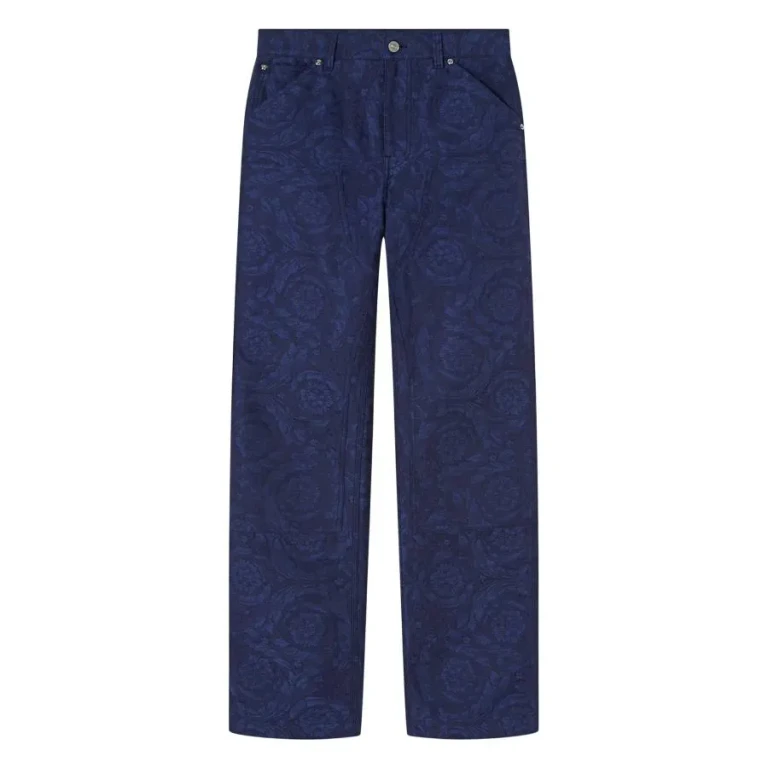 Versace Barocco Cotton-Canvas Carpenter Pants