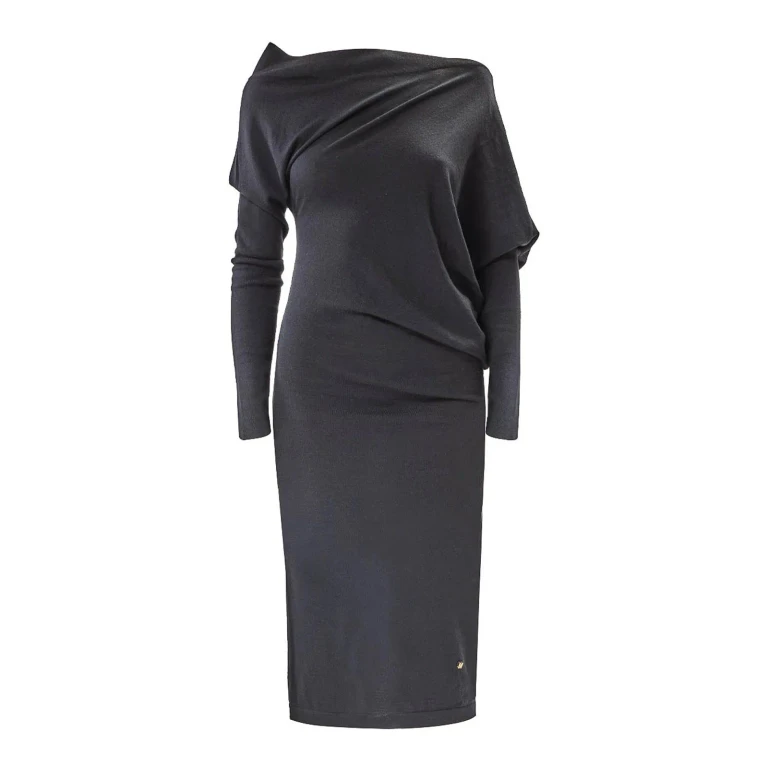 Moschino Robe Au Genou - Noir