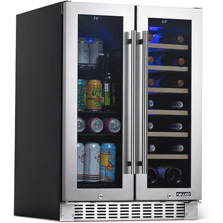 New Air 24" Premium Built-in Dual Zone Wine and Beverage Fridge - Stainless Steel