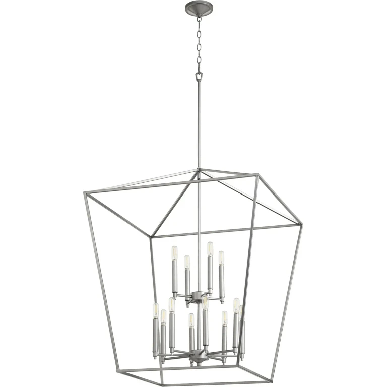 Gabriel 12-Light Entry Pendant in Classic Nickel