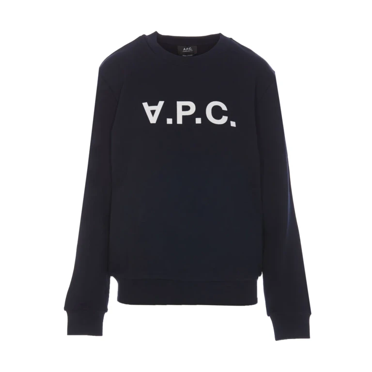 A.P.C. Katoenen sweatshirt met gevlokt logo