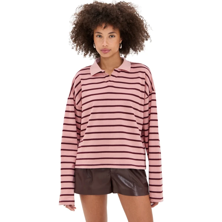 Lioness Rebels Jersey Burgundy Blush Stripe XXL