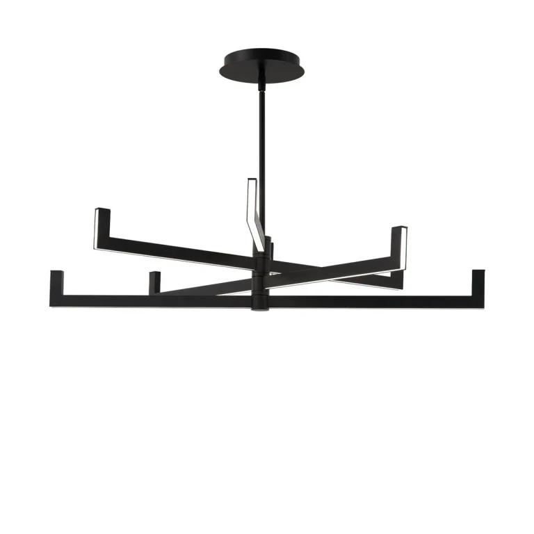 Black LED Chandelier from the Ferrous Collection
