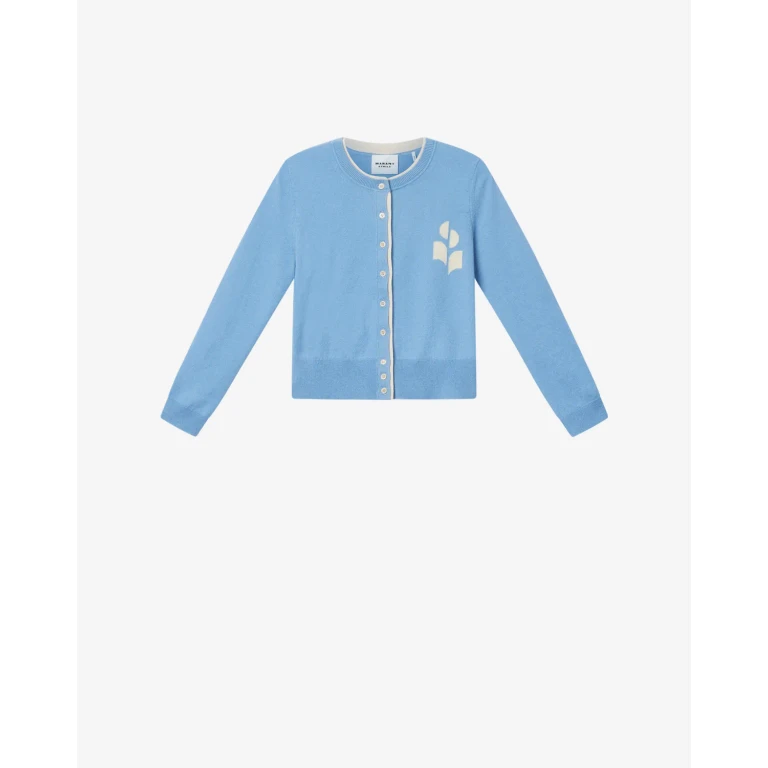 Cardigan Lona - Femme - Bleu Poudré-gris Clair - Taille34 - Marant Étoile