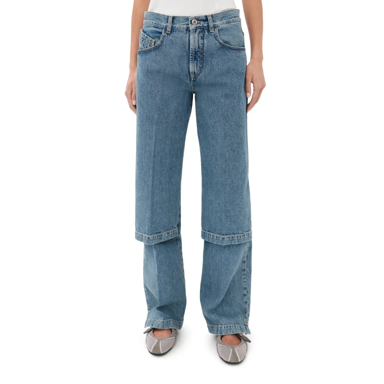 Jeans a vita alta con gamba larga The Attico