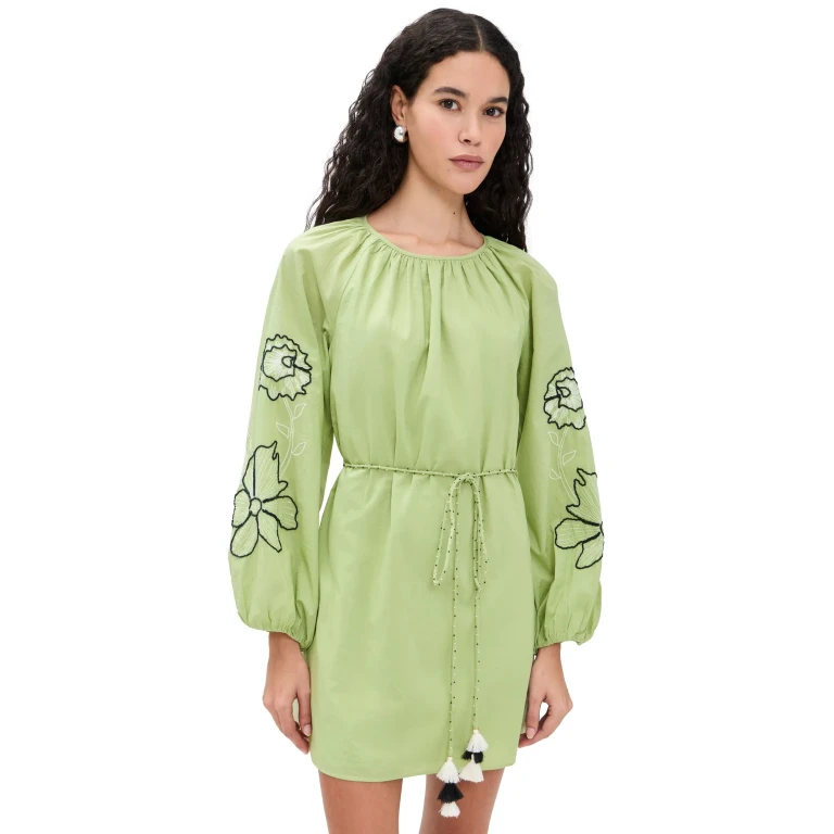 Tanya Taylor Tay Dress Sage XL