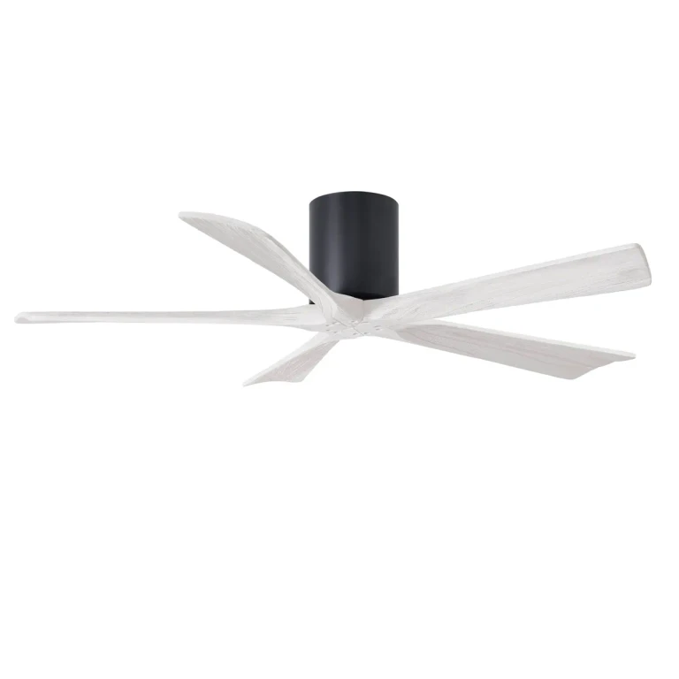 Irene 6-Speed DC 52" Ceiling Fan in Matte Black with Matte White blades