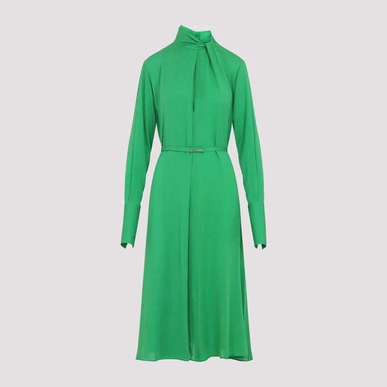 Tom Ford Washed Silk Midi Dress Green - Women