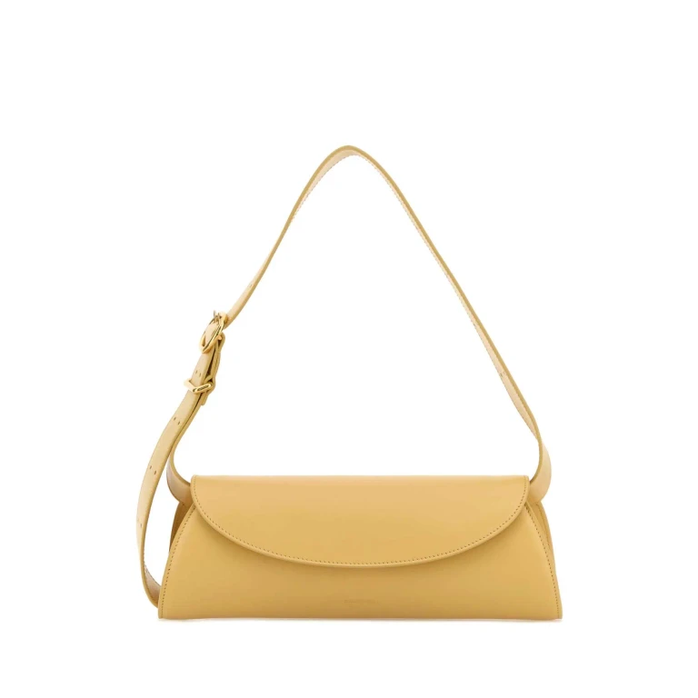 Jil Sander Yellow Leather Small Cannolo Shoulder Bag