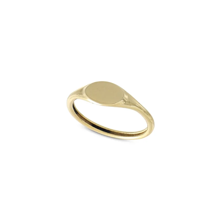 Small Signet Ring in 14K Yellow Gold